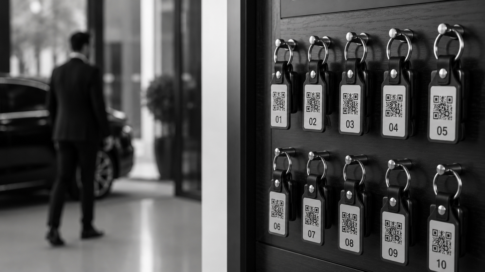 Secure digitally identified valet keys